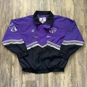 Vintage 90s Logo Athletic Kansas State Wildcats Jacket Size Large